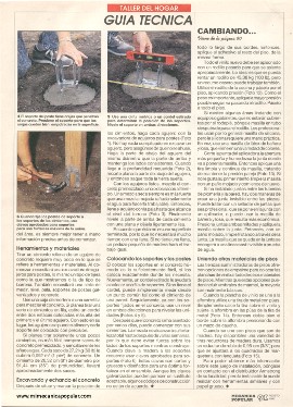 Colocando Postes en el Patio - Agosto 1993