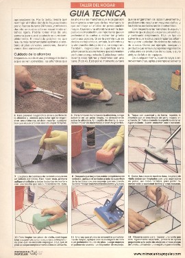 Cuidado de los Pisos - Julio 1992