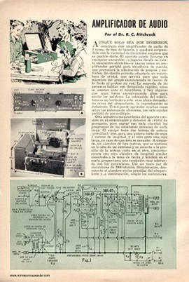 Amplificador de Audio Port&aacute;til de Dos Tubos -Septiembre 1953