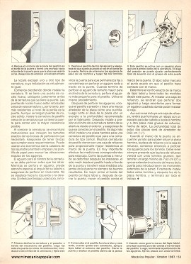 Cómo instalar cerraduras- Octubre 1987