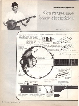 Construya este banjo electr&oacute;nico - Enero 1971