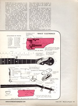 Construya este banjo electr&oacute;nico - Enero 1971