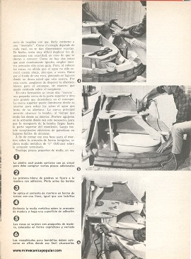 Jard&iacute;n rocoso con cascada, en interior de casa - Marzo 1971