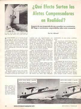 ¿Qué Efecto Surten las Aletas Compensadoras en Realidad? - Abril 1969