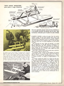 La pesca de esos peces de represa - Febrero 1971