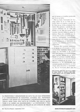 Un Taller Ideal con ideas que Ud. puede usar - Septiembre 1971