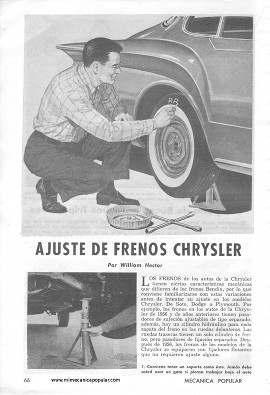 Ajuste de frenos Chrysler - Noviembre 1961