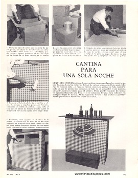 Cantina para una sola noche - Abril 1964