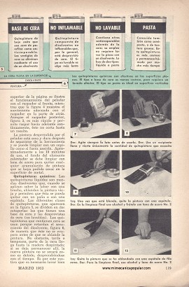 Cómo Despintar - Marzo 1953