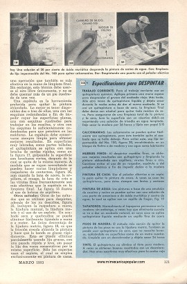 Cómo Despintar - Marzo 1953