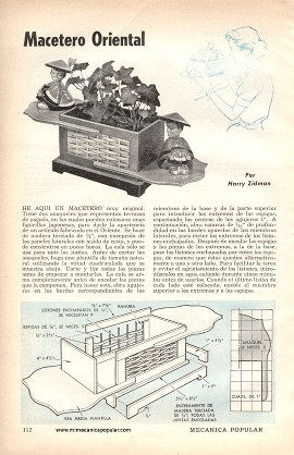 Macetero Oriental - Noviembre 1959