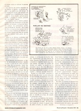 Rastree como un Indio -Un Arte Casi Olvidado - Diciembre 1972