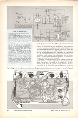 Práctico Amplificador de Alta Fidelidad - Julio 1958