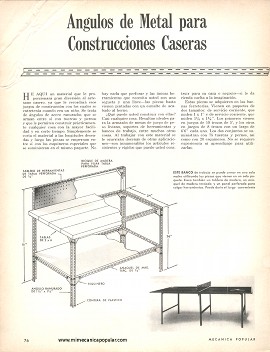 &Aacute;ngulos de metal para construcciones caseras - Abril 1966