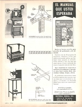 &Aacute;ngulos de metal para construcciones caseras - Abril 1966