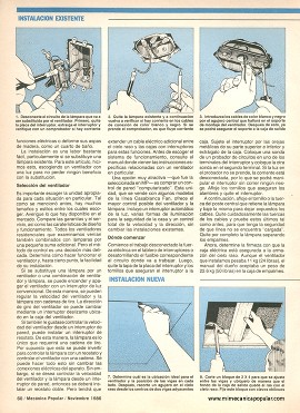 Instale un ventilador de techo - Noviembre 1986