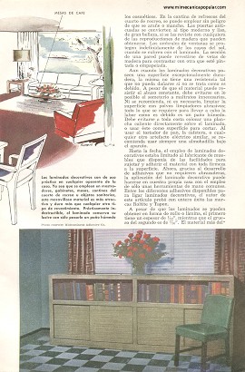 Lo Que Usted Puede Hacer Con Laminados Decorativos - Diciembre 1952