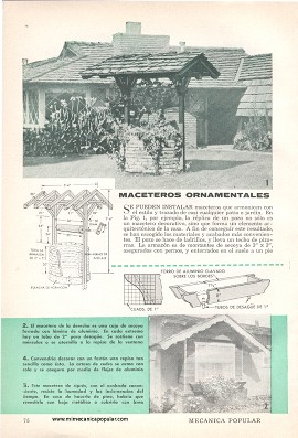 Maceteros Ornamentales - Junio 1960
