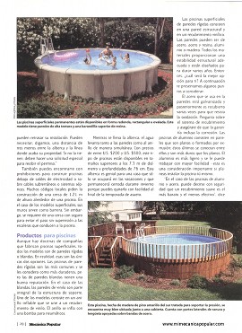 Todo lo que necesitas saber de piscinas superficiales - Julio 2002