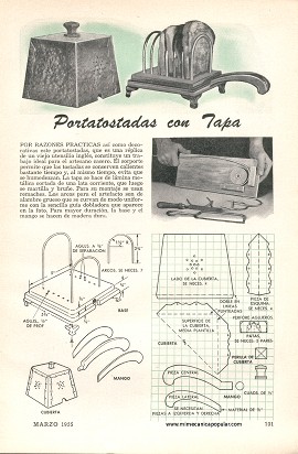 Portatostadas con tapa - Marzo 1955