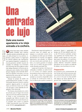 Dale una nueva apariencia a tu vieja entrada a la cochera - Mayo 2000