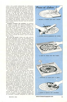 Prácticos y Bellos Trabajos en Metal - Mayo 1951