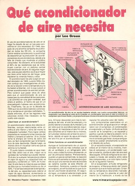 Qué acondicionador de aire necesita - Septiembre 1988