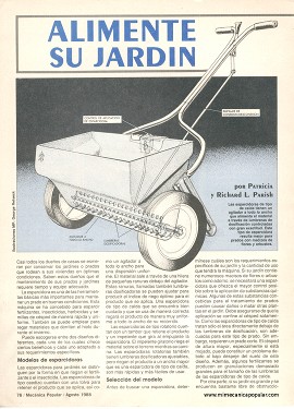 Alimente su jardín - Agosto 1988