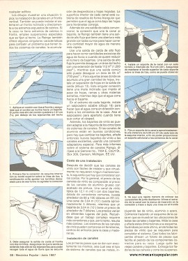 Drenaje para su techo - Junio 1987