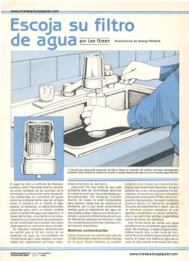 Escoja su filtro de agua - Noviembre 1988