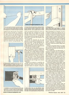Cómo instalar paneles de madera - Abril 1987