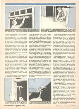 Instale una puerta deslizante - Enero 1987