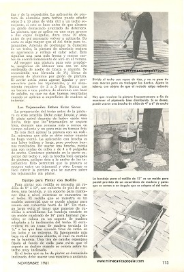 Pintura para Techar - Noviembre 1961