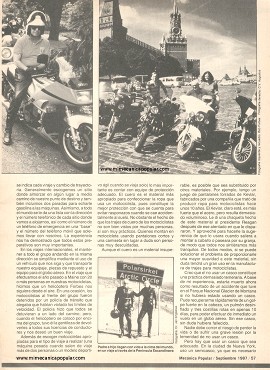 Viajando en motocicleta - por Malcolm Forbes - Septiembre 1987