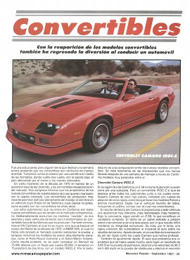 Comparando 8 Convertibles - Septiembre 1987