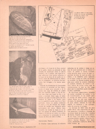 Construya su velero plástico - Septiembre 1977