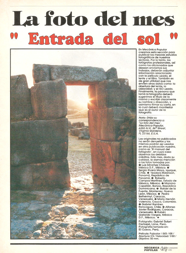 La foto del mes - Noviembre 1992