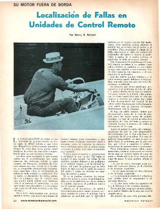 Navegación: Localización de Fallas en Unidades de Control Remoto - Septiembre 1966