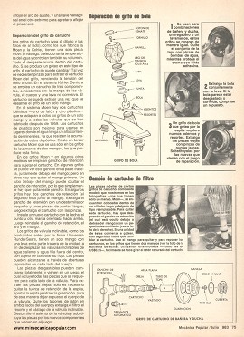 Arreglando grifos - Julio 1983