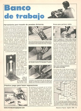 Conozca sus Herramientas - Agosto 1984