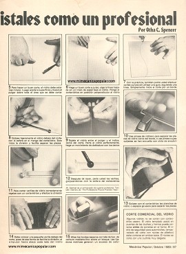 Cortando cristales como un profesional - Octubre 1980