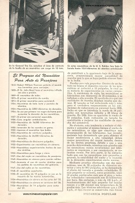 Neumáticos a tono con las nuevas superpistas - Octubre 1956