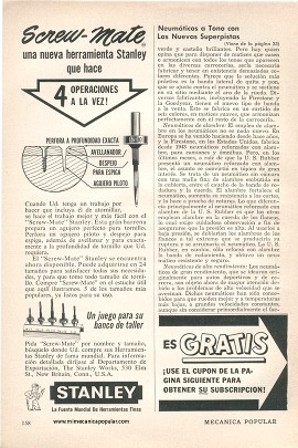 Neumáticos a tono con las nuevas superpistas - Octubre 1956