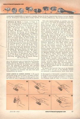 Pesca Con Vara de Carretel Fijo - Julio 1953