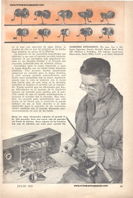 Pesca Con Vara de Carretel Fijo - Julio 1953