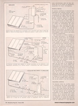 Calentador de agua solar - Enero 1978