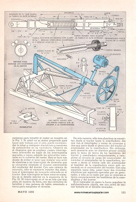 Cosechadora con Barra Segadora que Opera Eléctricamente - Mayo 1950