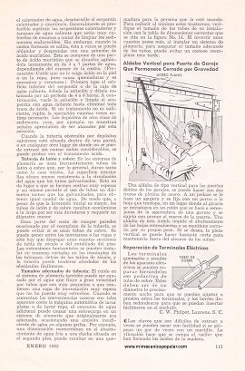 Remediando Desperfectos en Sistemas de Agua - Enero 1952
