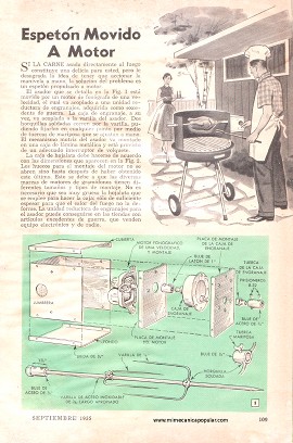 Espet&oacute;n Movido a Motor - Septiembre 1955