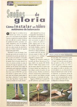 C&oacute;mo instalar un tablero aut&oacute;nomo de baloncesto - Agosto 1997